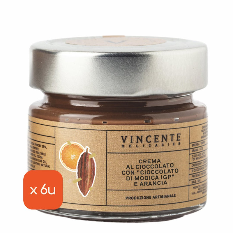 Crema de Chocolate con "Chocolate de Modica" IGP y Naranja, 90g