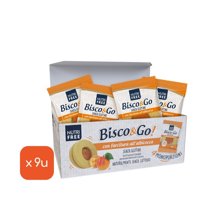 Snack Bisco&amp;Go com Damasco SEM Glúten, 160g