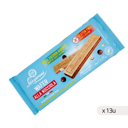 Gaufrette Noisette Sans Gluten Lazzaroni 175g, boîte 13