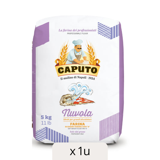 Harina Caputo Nuvola Tipo 0 saco 5kg pizza alveolada