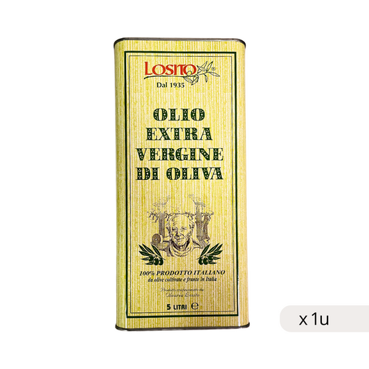 Losito Aceite Oliva Virgen Extra 100% Italiano 5L bidón frontal