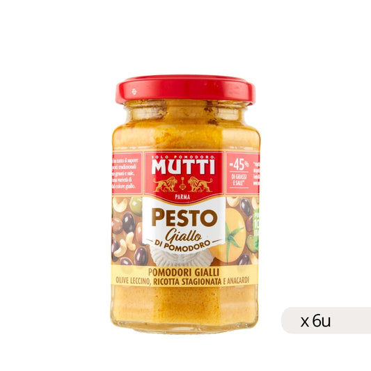 Pesto Giallo di Pomodoro Mutti 180g, confezione da 6 pezzi