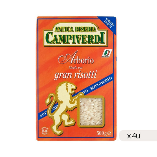 Arroz Arborio Risotto Campiverdi 500g, caja 4 uds