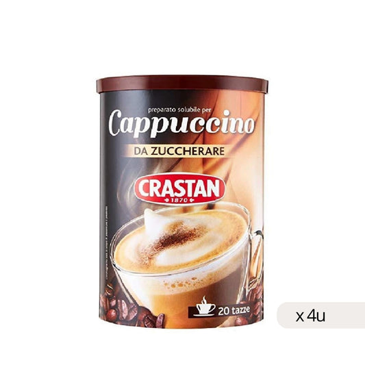 Cappuccino soluble sans gluten Crastan 250g, boîte de 4