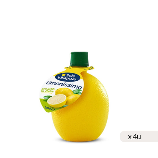 Jus de Citron Italien O'sole 200ml, boîte de 4