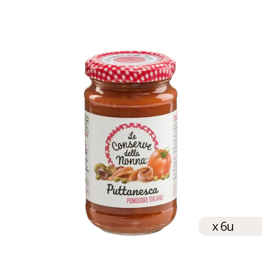 Salsa Puttanesca Della Nonna 190g, confezione da 6 pezzi
