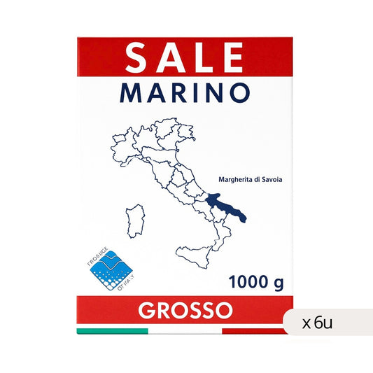Sal Marina Gruesa Piazzolla 1kg, caja 6 uds