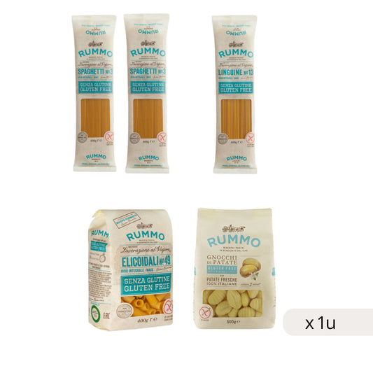 Pack Pasta Sin Gluten Rummo 2,1kg, 4 Variedades