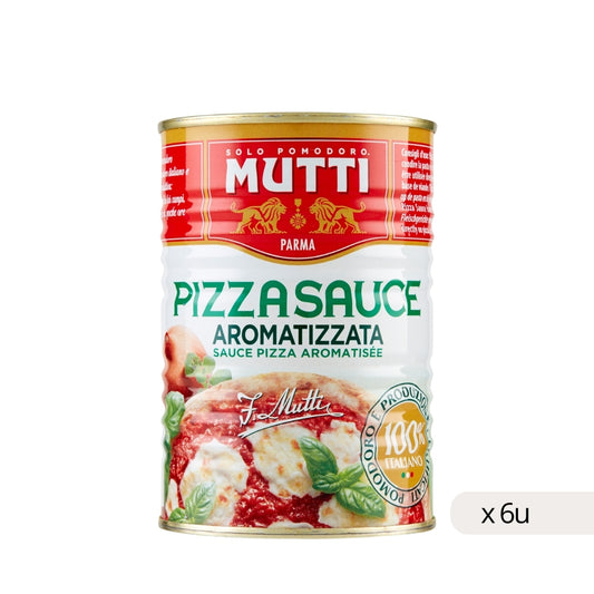 Tarro Mutti Salsa Pizza Aromática 400g vista frontal