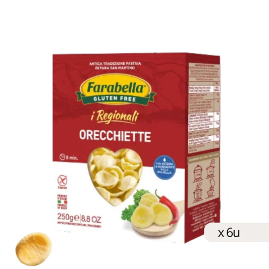 Orecchiette sans gluten Farabella 250g, boîte de 6 unités