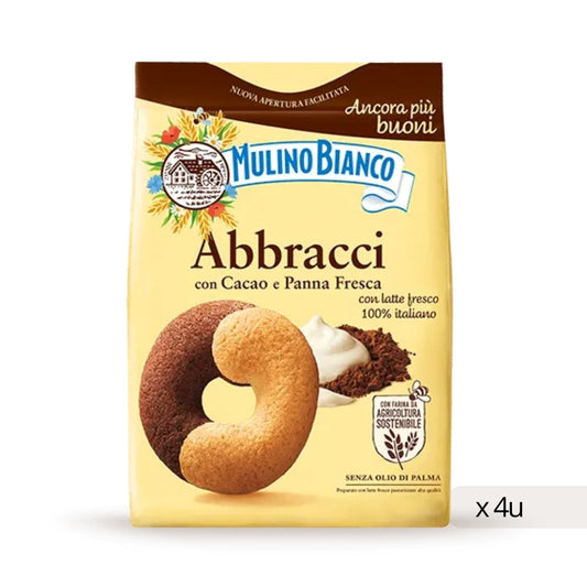 Gallette Abbracci Mulino Bianco 350g, boîte de 4 unités