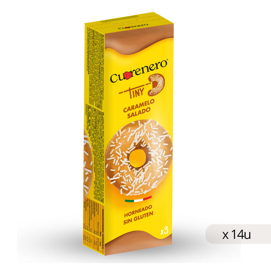 Ciambella al Caramello Senza Glutine Cuorenero 111g, confezione da 14