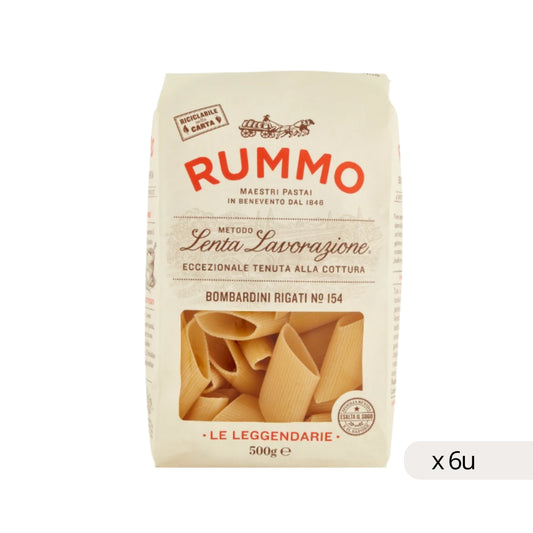 Bombardini Rigati Nº154 Rummo 500g, caja 6 uds