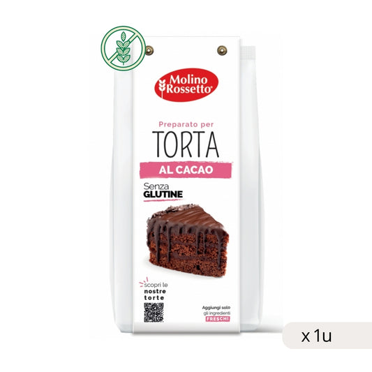 Mix Bizcocho Cacao Sin Gluten Molino Rossetto 400g