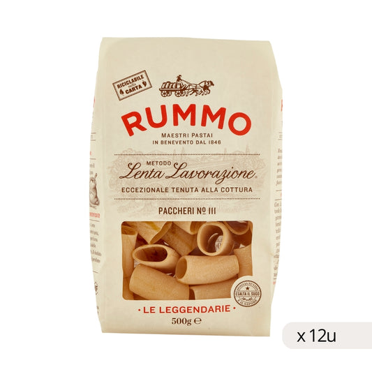 Paccheri Rummo Nº111 500g, caja 12 uds