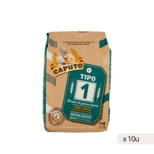 Harina Caputo Tipo 1 1kg, caja 10 uds