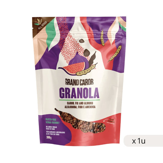 Granola sem glúten com alfarroba, figo e amêndoa 300g
