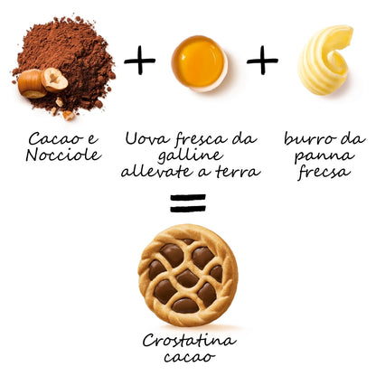 Crostatinas de Cacao con Crema de Avellanas 400g