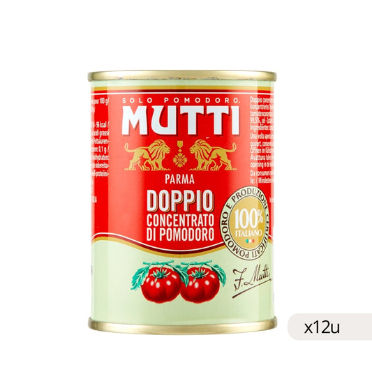 Doble Concentrado Tomate Mutti 140g, caja 12 uds