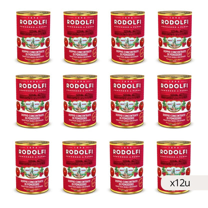 Doppio Concentrato di Pomodoro Rodolfi 410g, confezione da 12 (vista 2)