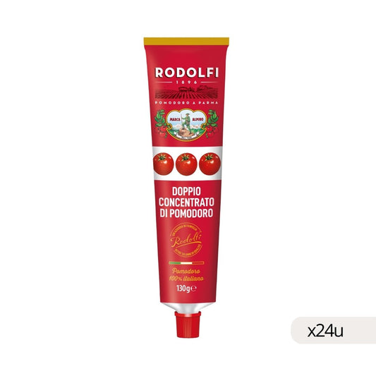 Pasta Tomate Concentrado Rodolfi 130g, caja 24