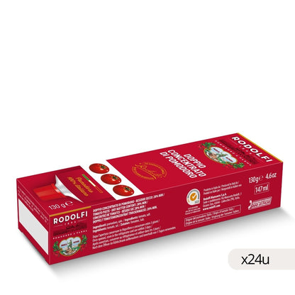Pasta di Pomodoro Concentrato Rodolfi 130g, confezione da 24 (vista 2)