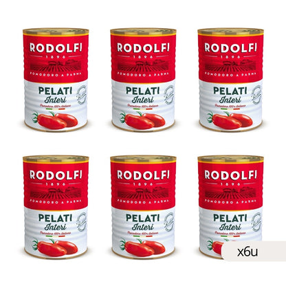 Pomodoro Pelato Italiano Rodolfi 400g, confezione da 6 pezzi (vista 2)