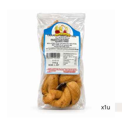 Neapolitan Taralli with Lard and Pepper Le Vie del Grano 250g