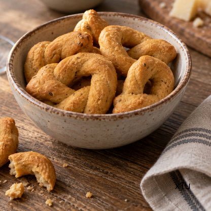 Neapolitan Taralli with Lard and Pepper Le Vie del Grano 250g