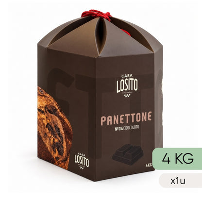 Panettone aux Pépites de Chocolat Noir Casa Losito 4kg