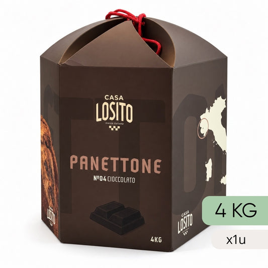 Panettone aux Pépites de Chocolat Noir Casa Losito 4kg