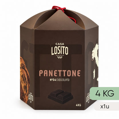 Panettone aux Pépites de Chocolat Noir Casa Losito 4kg