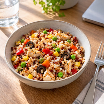 Bowl com Legumes e Frango Riso Gallo 220g