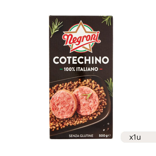Negroni Gluten-Free Italian Precooked Cotechino 500g