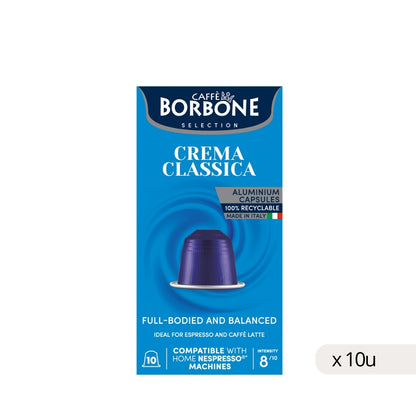 Cápsulas de café cremoso clássico compatíveis com Nespresso 50g