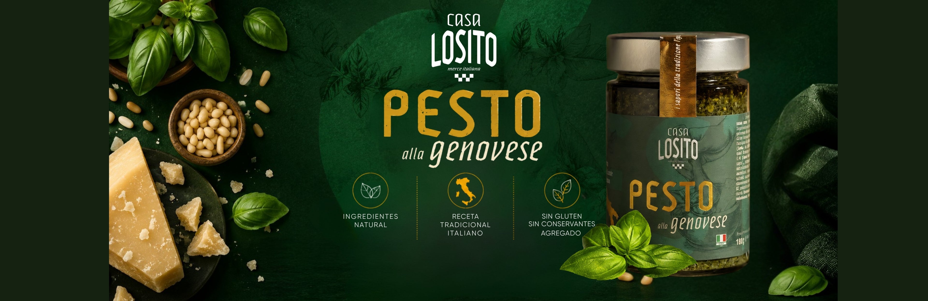 PESTO GENOVESE ITALALIANO ALTA CALIDAD